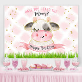 Haben Du Gehört Der Moos Rosa Funkeln Gras Geburtstag Hintergrund